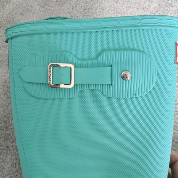 Hunter Rain Boots in Torquoise sz 5 - Picture 3 of 5